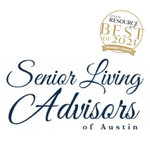 Best of logo for senior living advisors