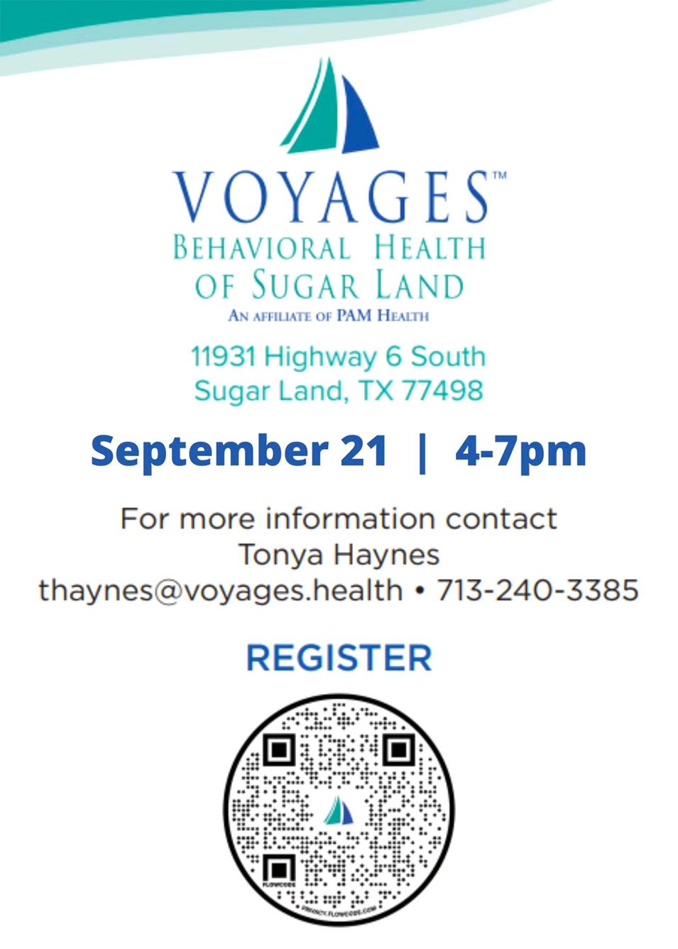 Voyages Behavioral Health of Sugar Land Open House.png