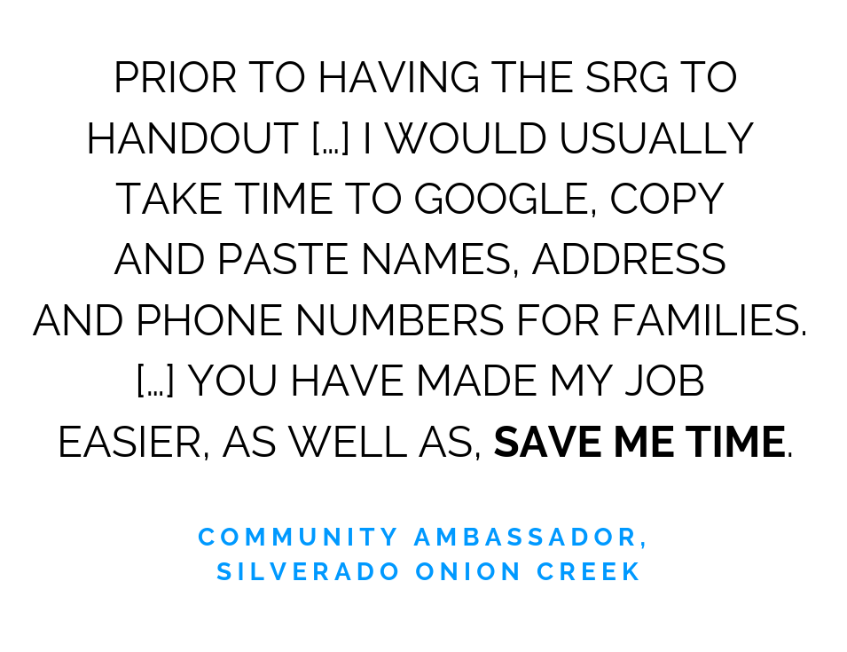 Silverado Onion Creek Testimonial 3