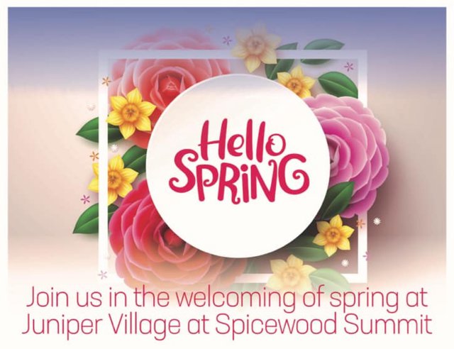 Welcome Spring Event at Juniper Village at Spicewood Summit