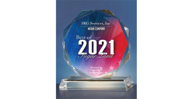 SRG Services, Inc. Receives 2021 Best of Sugar Land Award