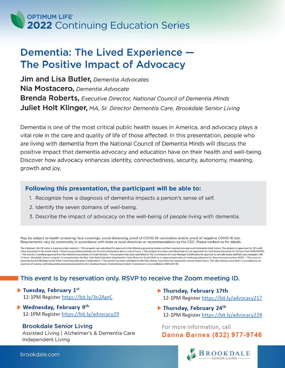 OL CE February - Dementia The Lived Experience - The Positive Impact of Advocacy.png